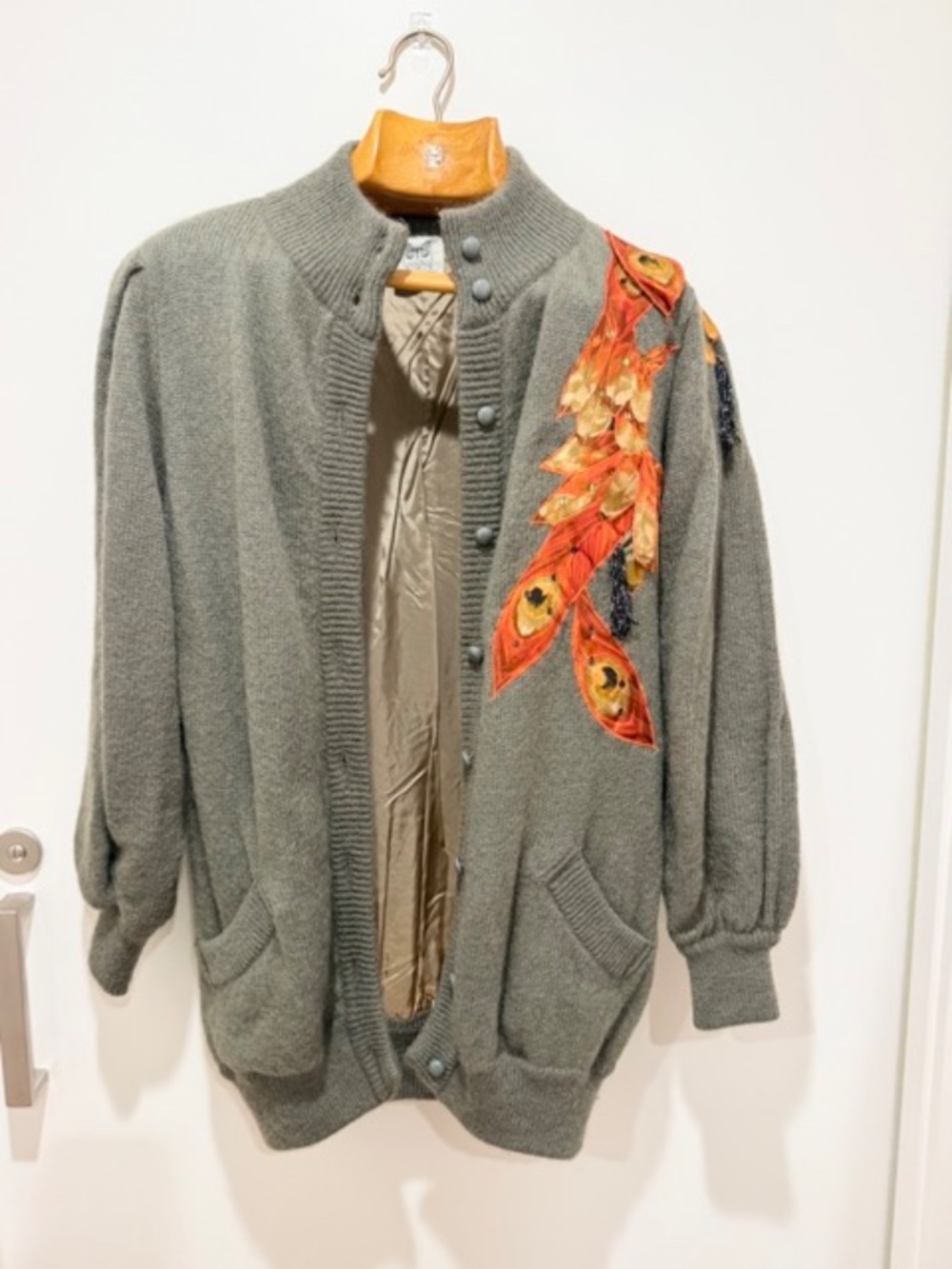 Vtge Macho Made In Austria 3-Piece Mohair Cardigan Blouse Skirt Ensemble Size 8 - Picture 3 of 13
